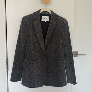 Frame NWOT Women’s Herringbone Velvet Blazer